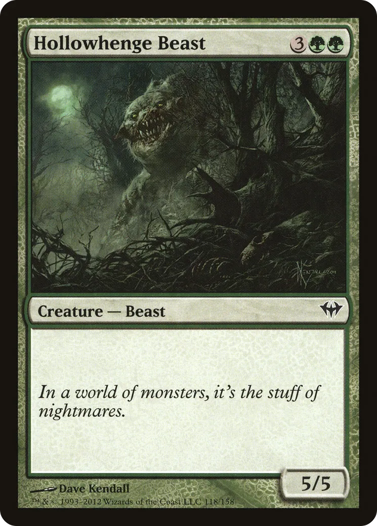 Hollowhenge Beast — Dark Ascension — Magic: The Gathering