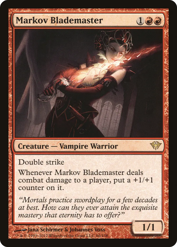Markov Blademaster — Dark Ascension — Magic: The Gathering