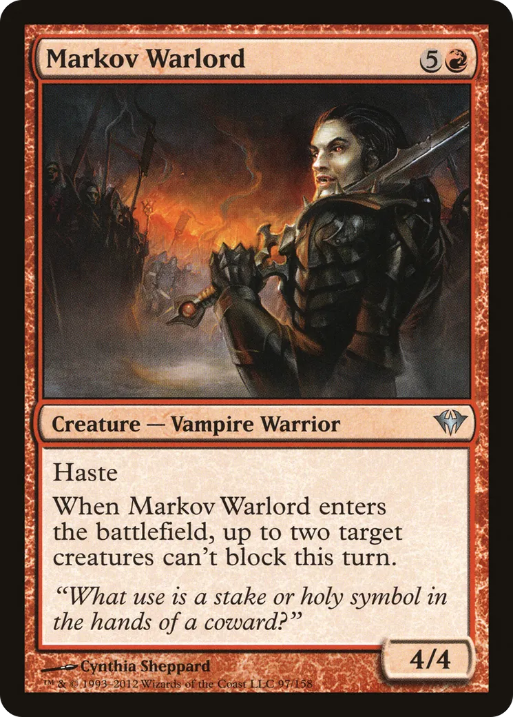 Seigneur de guerre Markov — Dark Ascension — Magic: The Gathering