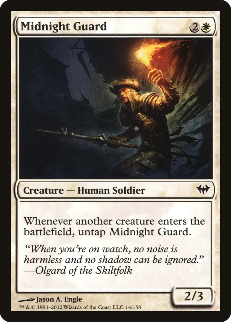 Garde de minuit — Dark Ascension — Magic: The Gathering