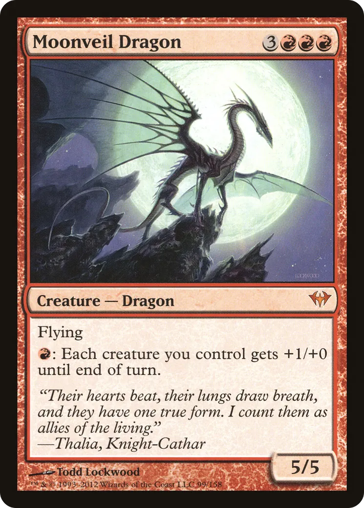 Dragon voilelune — Dark Ascension — Magic: The Gathering