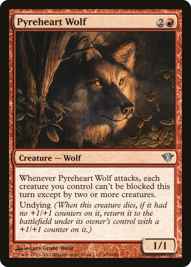 Pyreheart Wolf — Dark Ascension — Magic: The Gathering