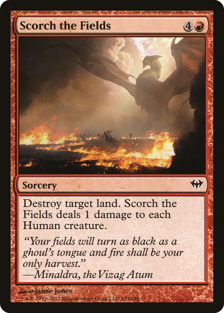 Brûlez les champs ! — Dark Ascension — Magic: The Gathering