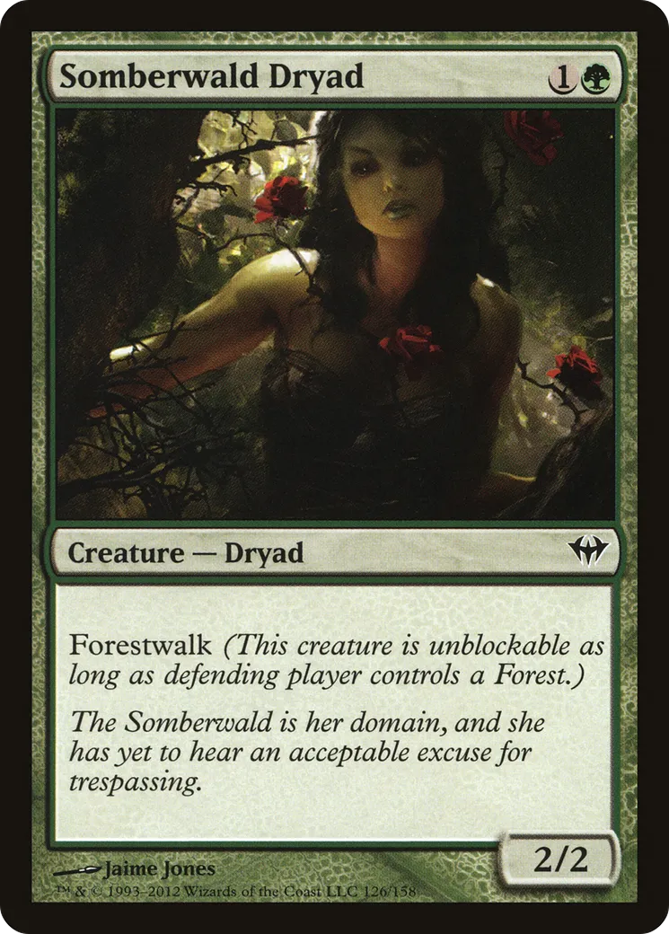 Somberwald Dryad — Dark Ascension — Magic: The Gathering