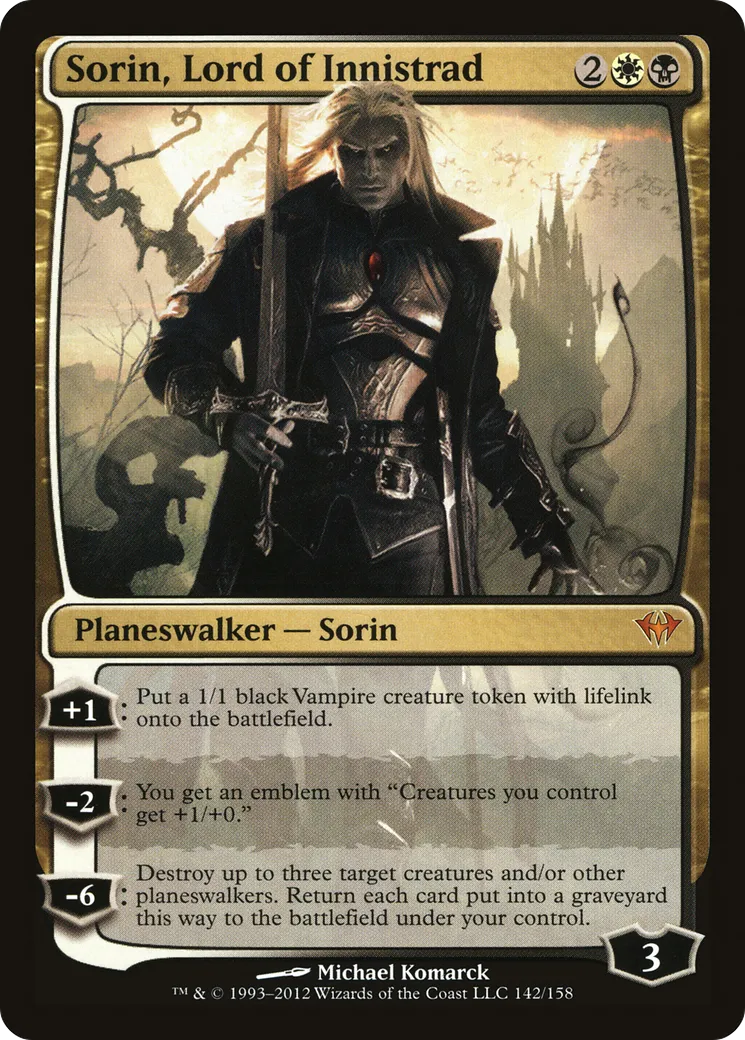 Sorin, seigneur d'Innistrad — Dark Ascension — Magic: The Gathering