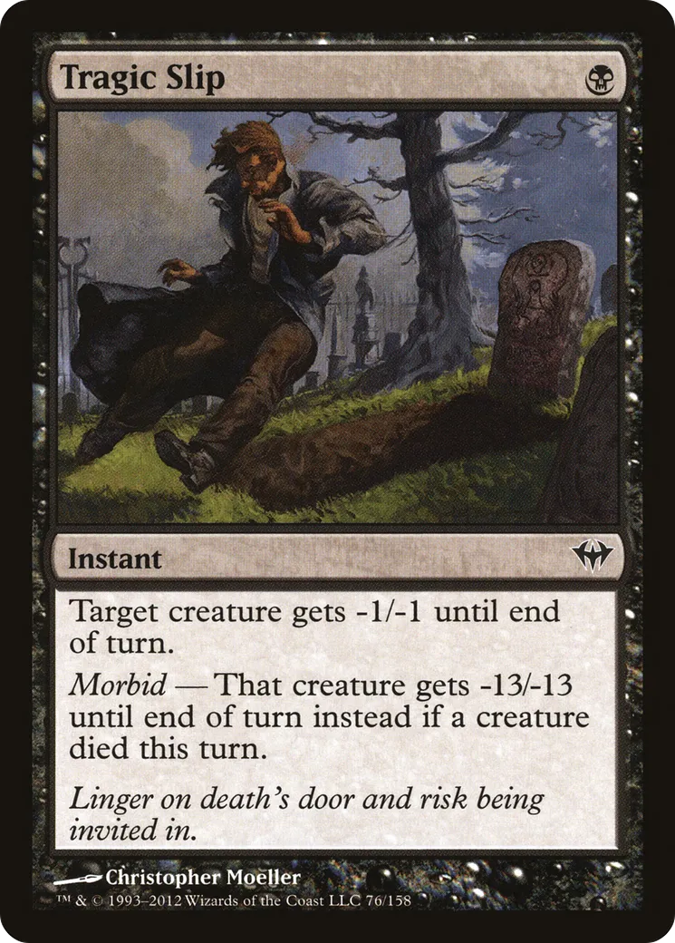 Fatale glissade — Dark Ascension — Magic: The Gathering
