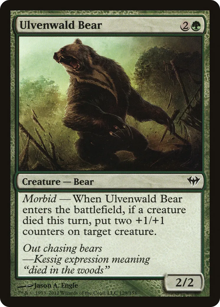 Ulvenwald Bear — Dark Ascension — Magic: The Gathering
