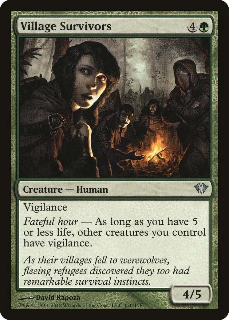 Village Survivors — Dark Ascension — Magic: The Gathering