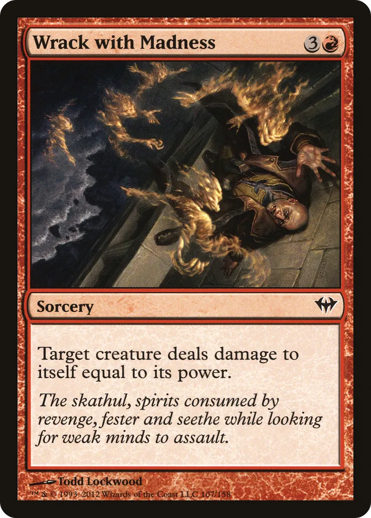 Tenaillé par la folie — Dark Ascension — Magic: The Gathering