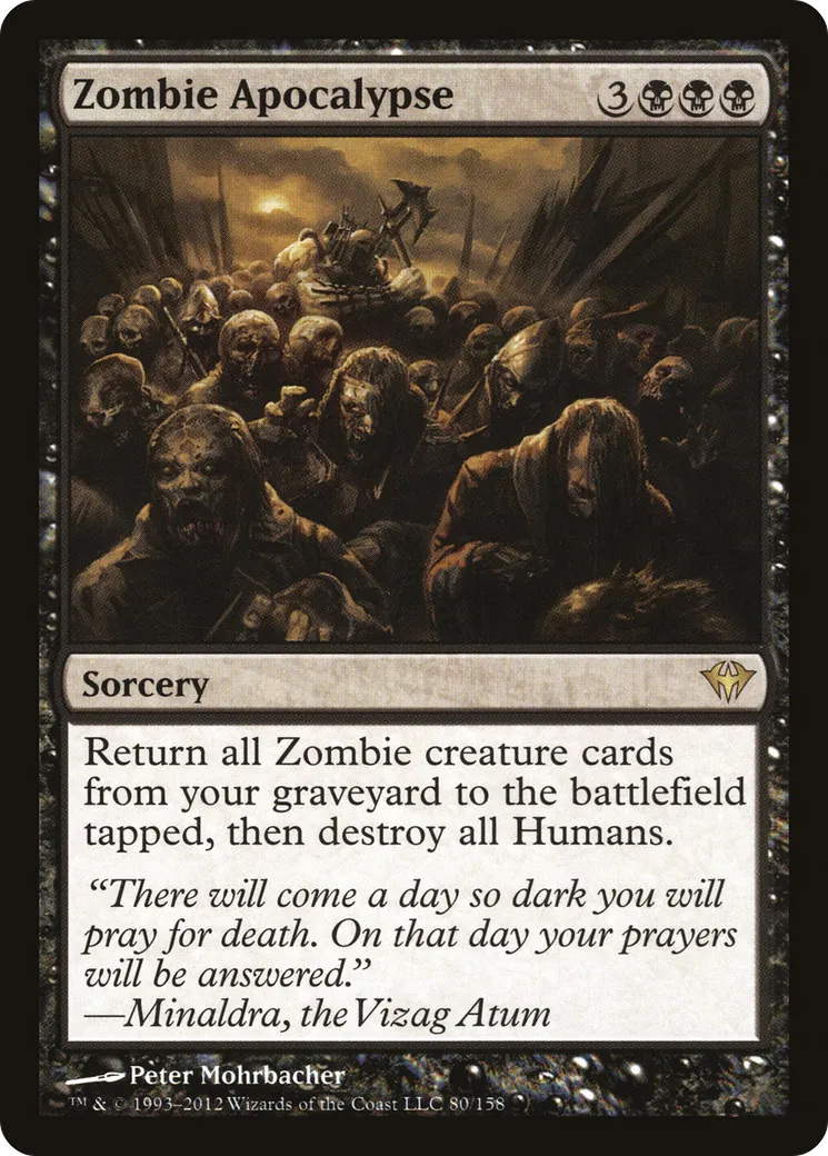 Zombie Apocalypse — Dark Ascension — Magic: The Gathering