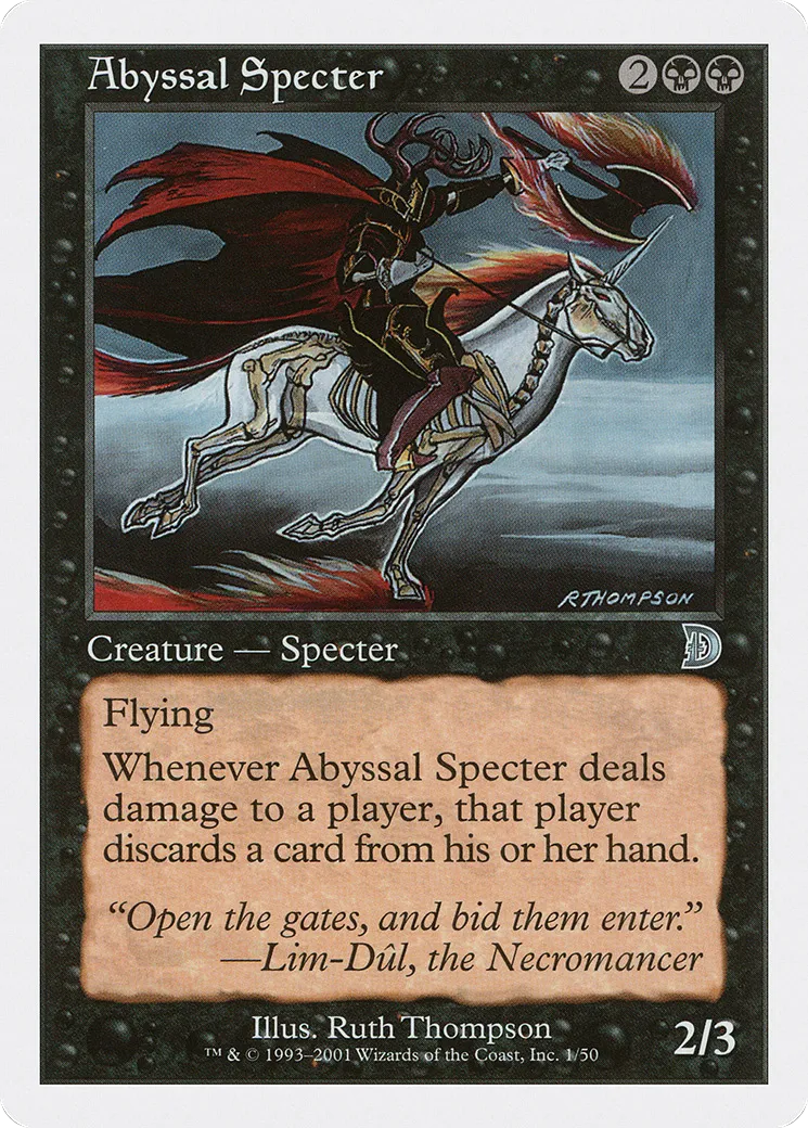Abyssal Specter — Deckmasters — Magic: The Gathering