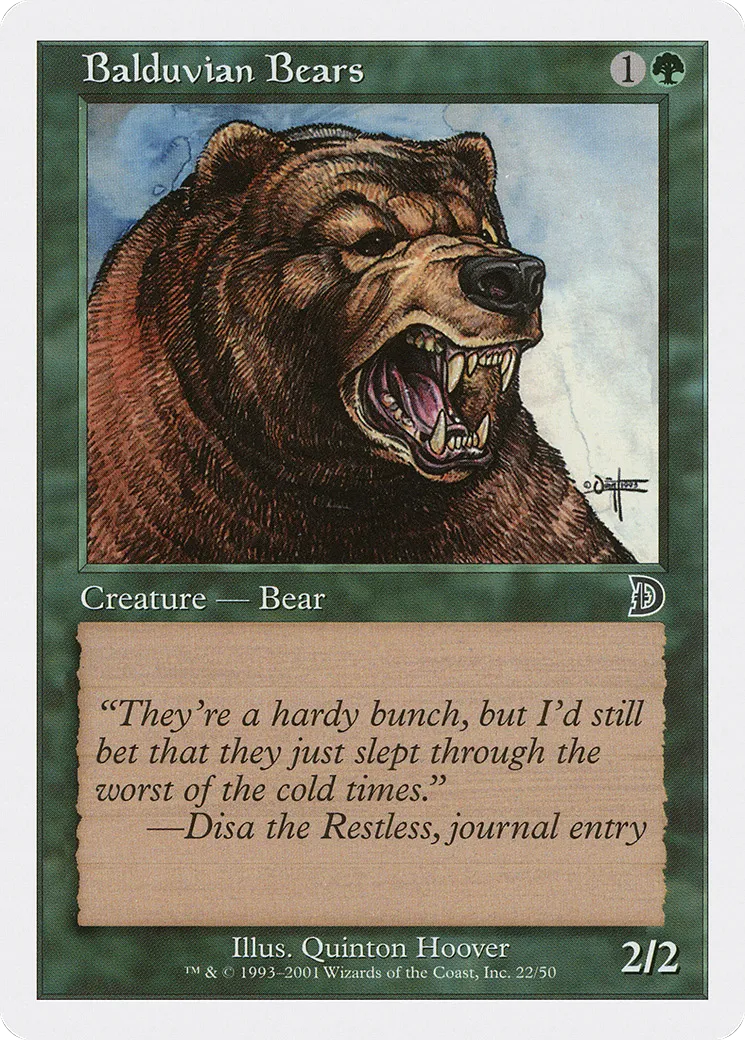 Balduvian Bears — Deckmasters — Magic: The Gathering