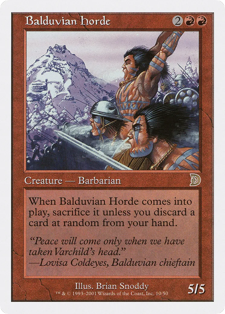 Balduvian Horde — Deckmasters — Magic: The Gathering