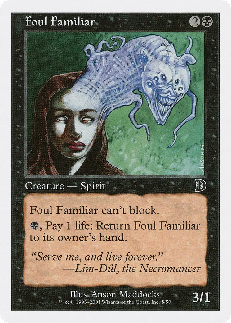 Foul Familiar — Deckmasters — Magic: The Gathering