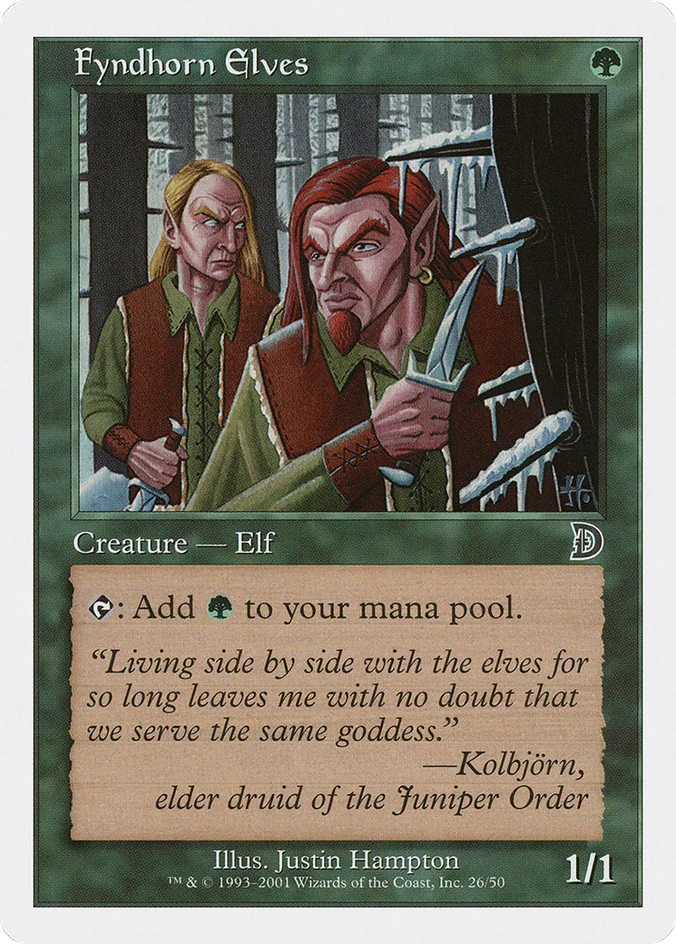 Fyndhorn Elves — Deckmasters — Magic: The Gathering