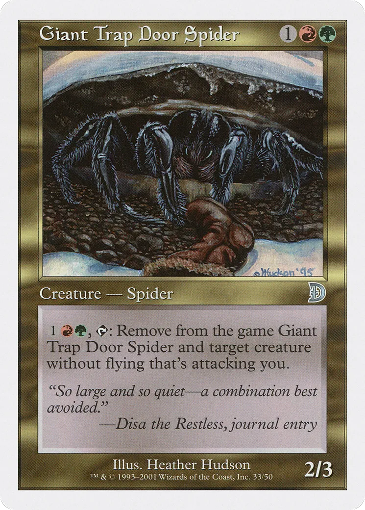 Giant Trap Door Spider — Deckmasters — Magic: The Gathering