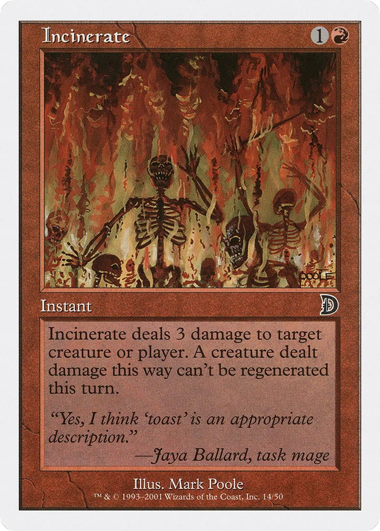 Incinerate — Deckmasters — Magic: The Gathering