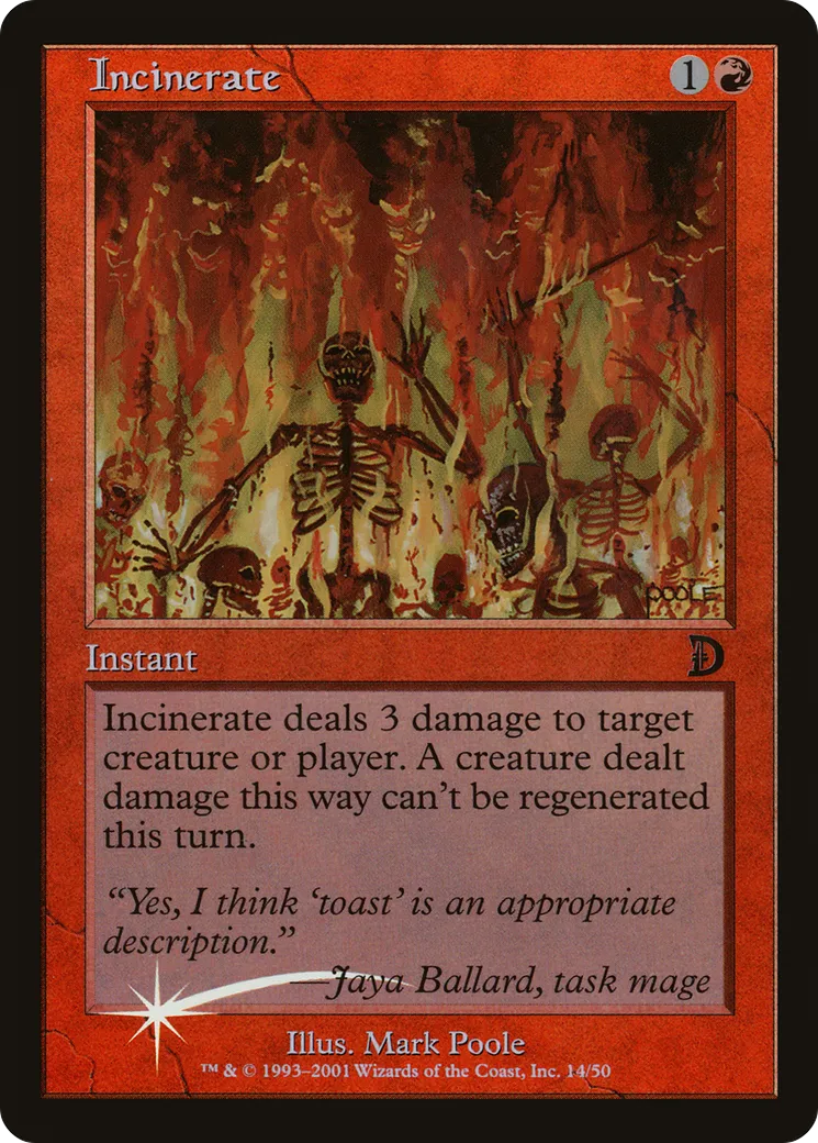 Incinerate — Deckmasters — Magic: The Gathering
