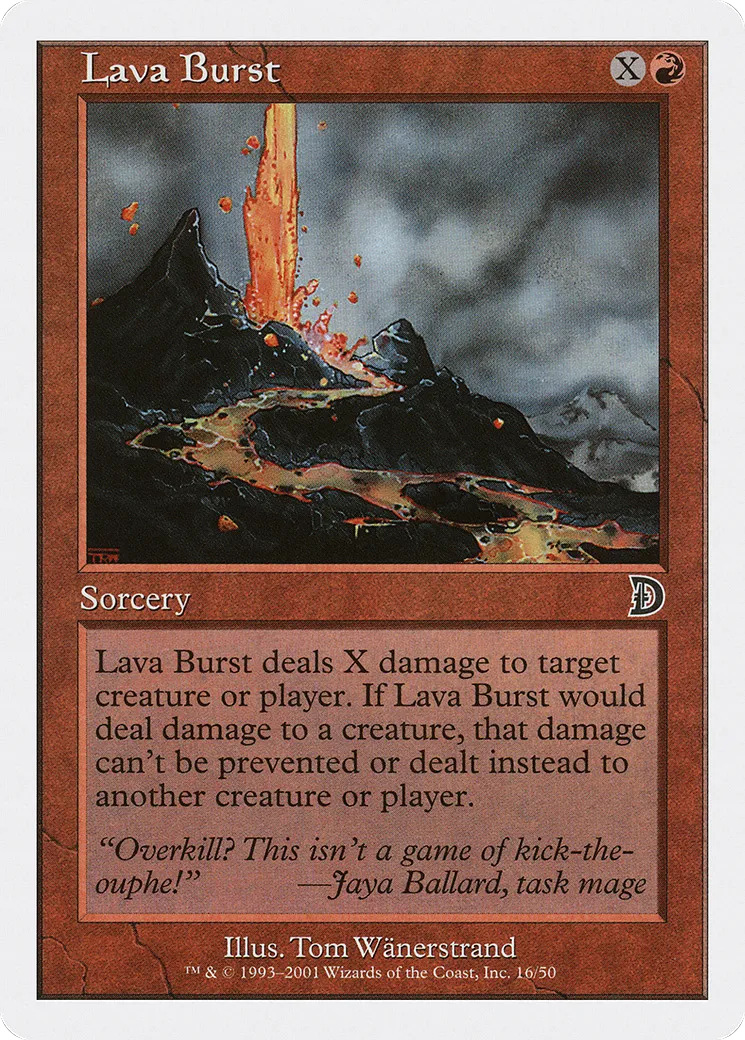 Lava Burst — Deckmasters — Magic: The Gathering