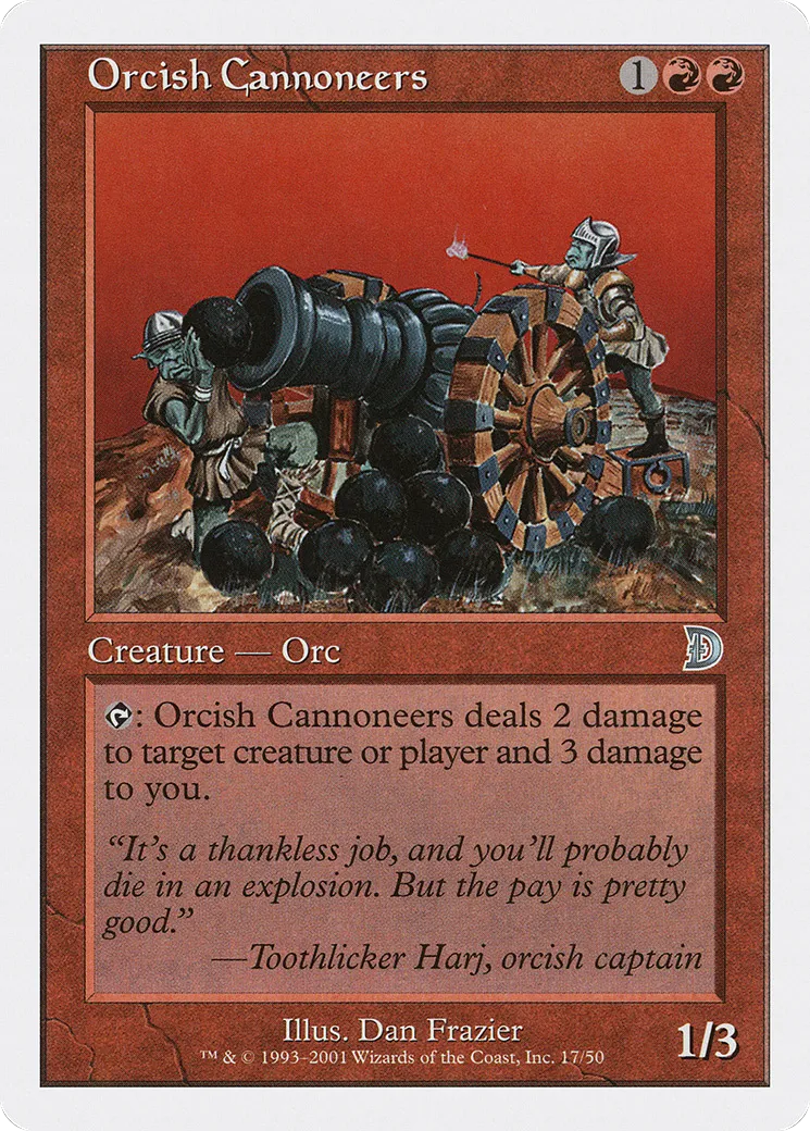 Orcish Cannoneers — Deckmasters — Magic: The Gathering