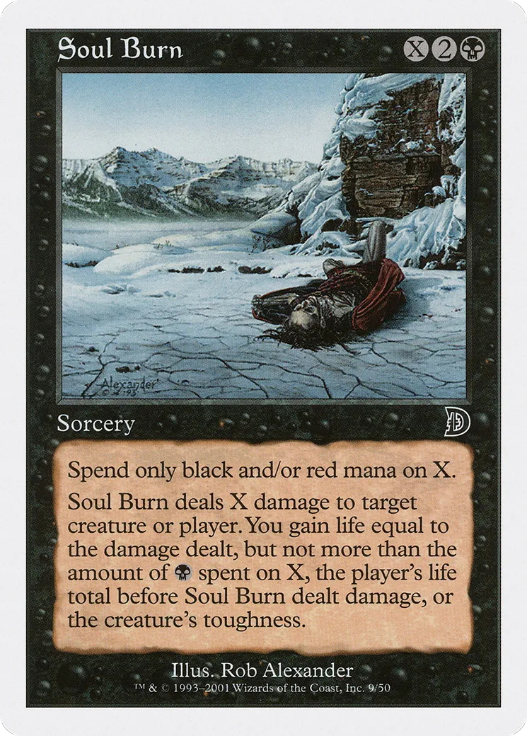 Soul Burn — Deckmasters — Magic: The Gathering