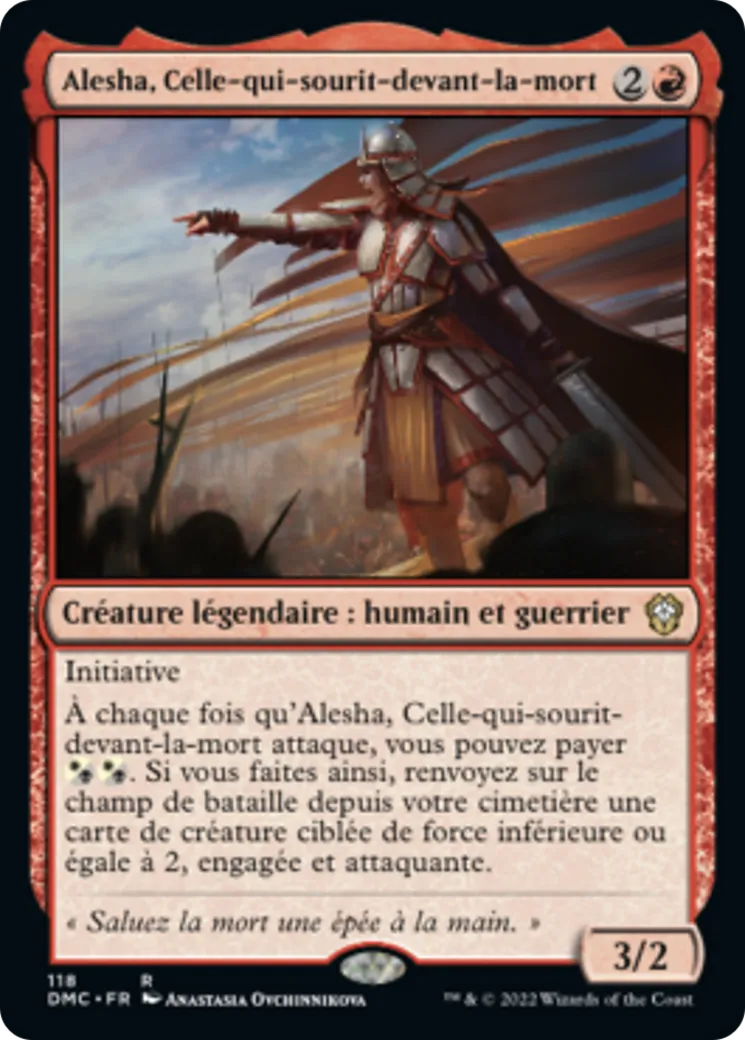 Alesha, Celle-qui-sourit-devant-la-mort — Dominaria United Commander — Magic: The Gathering