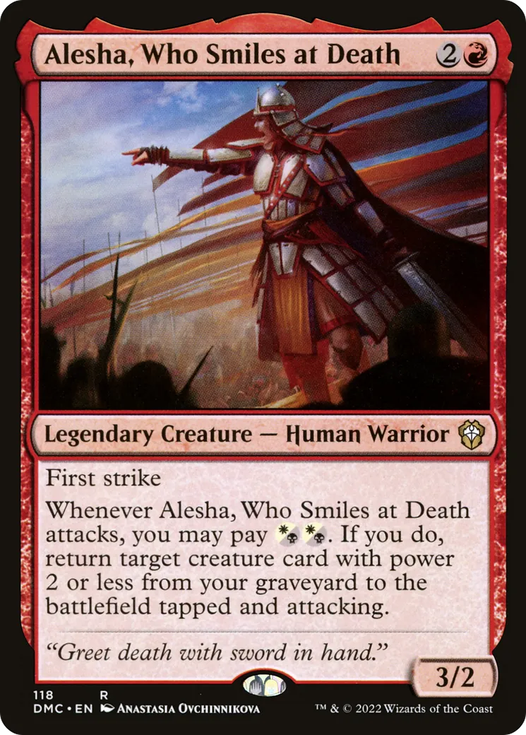 Alesha, Who Smiles at Death — Dominaria United Commander — Magic: The Gathering