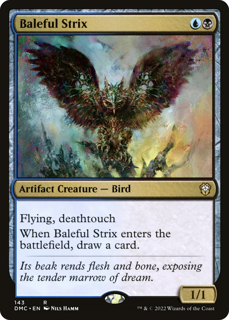 Baleful Strix from Dominaria United Commander - Magic: The Gathering