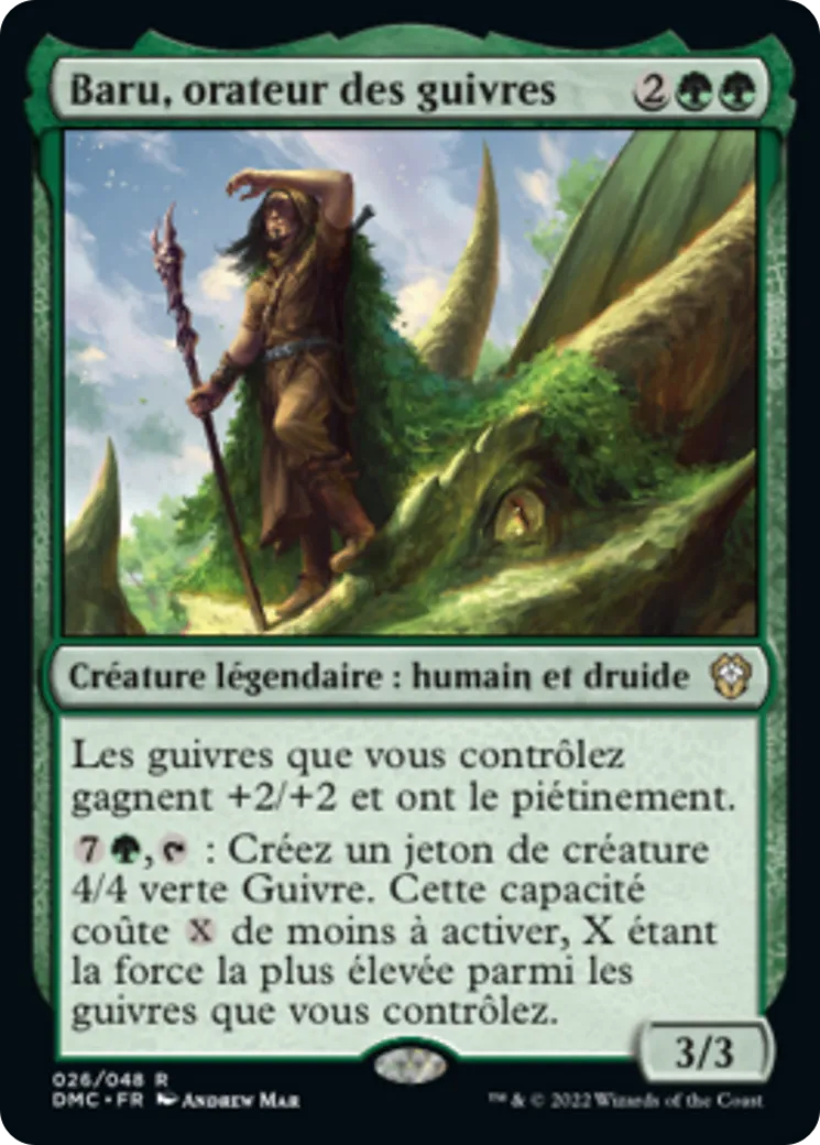 Baru, orateur des guivres — Dominaria United Commander — Magic: The Gathering