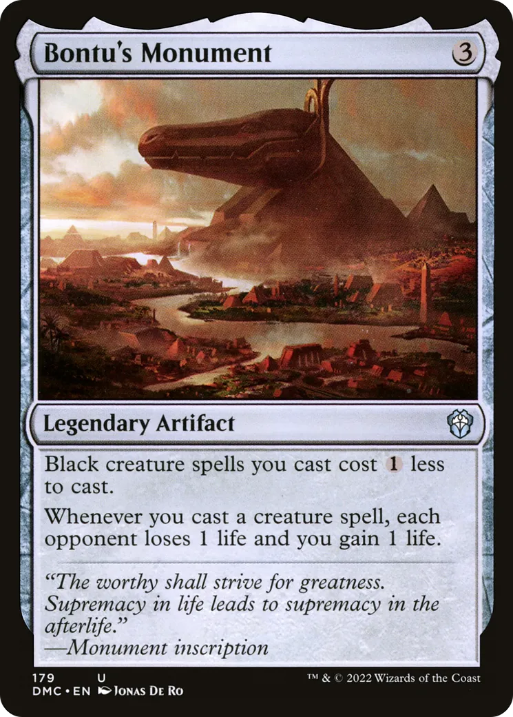 Bontu's Monument — Dominaria United Commander — Magic: The Gathering