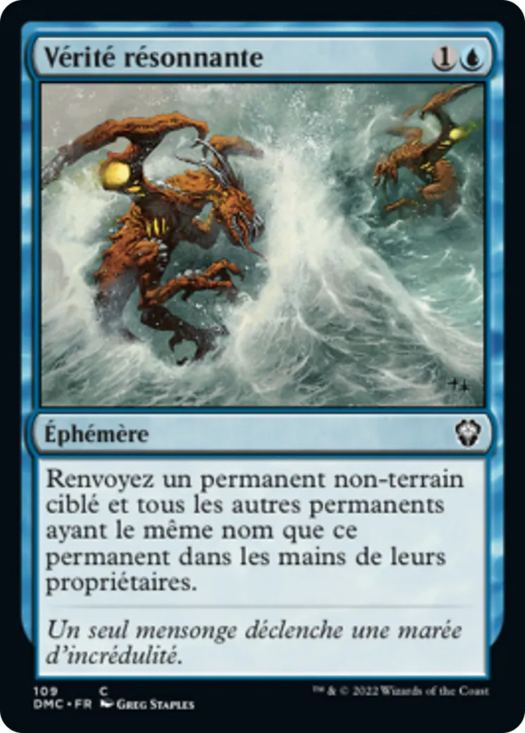Vérité résonnante — Dominaria United Commander — Magic: The Gathering