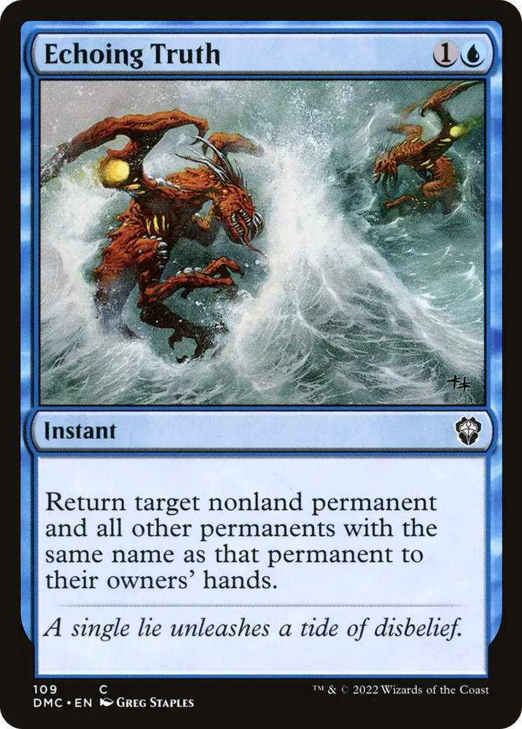 Vérité résonnante — Dominaria United Commander — Magic: The Gathering