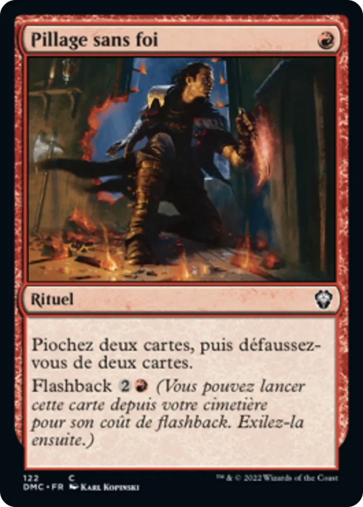 Pillage sans foi from Dominaria United Commander - Magic: The Gathering