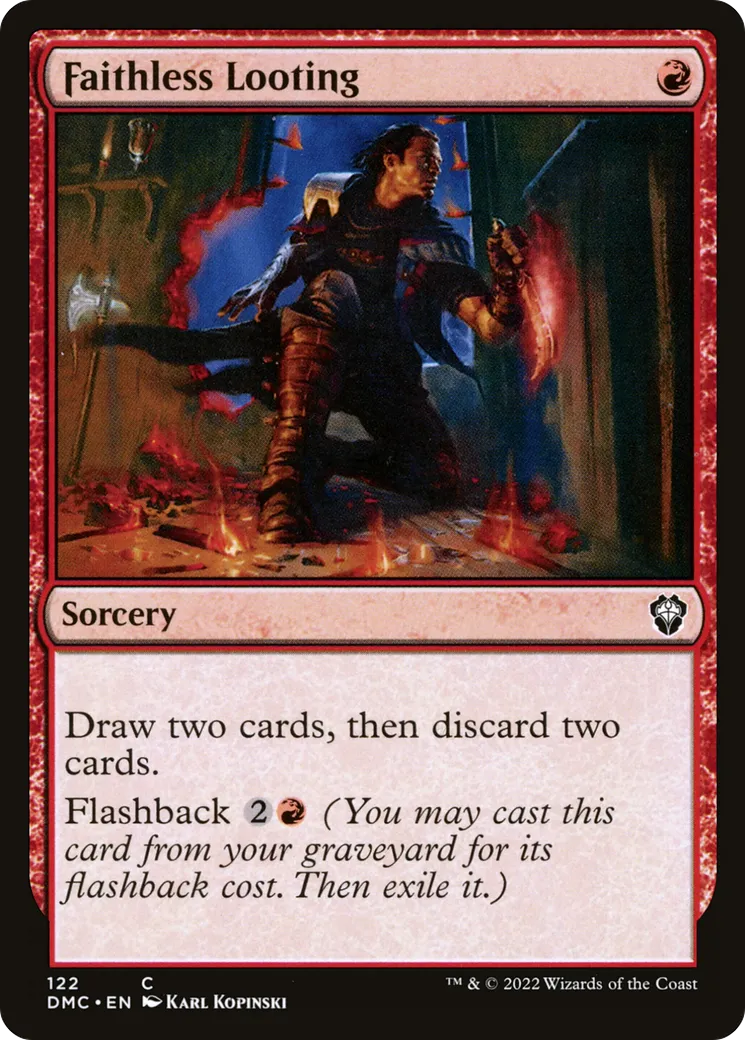 Faithless Looting — Dominaria United Commander — Magic: The Gathering