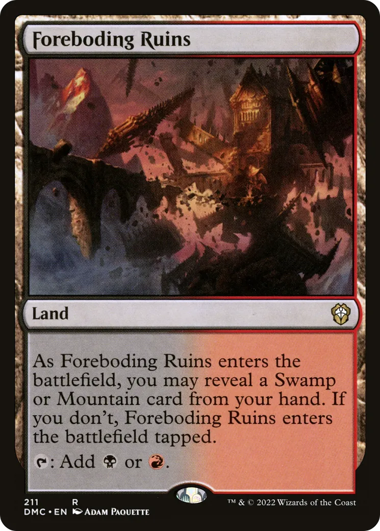 Foreboding Ruins from Dominaria United Commander - Magic: The Gathering