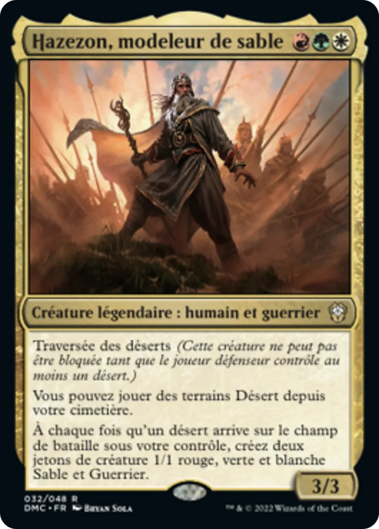 Hazezon, modeleur de sable — Dominaria United Commander — Magic: The Gathering
