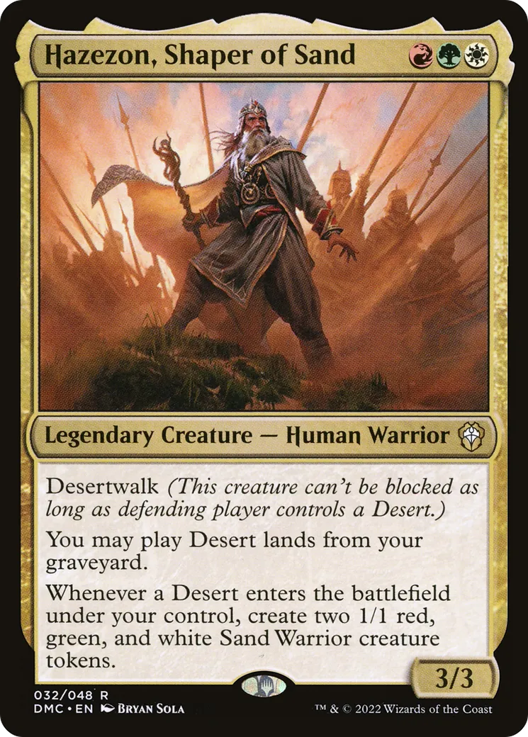 Hazezon, Shaper of Sand — Dominaria United Commander — Magic: The Gathering