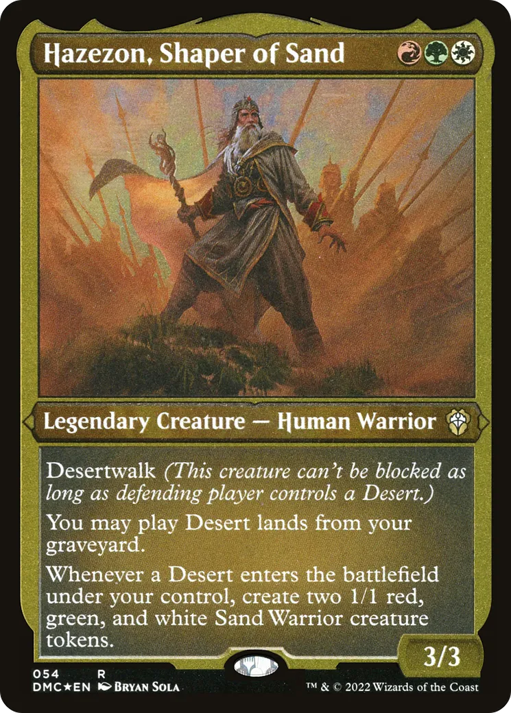 Hazezon, modeleur de sable — Dominaria United Commander — Magic: The Gathering