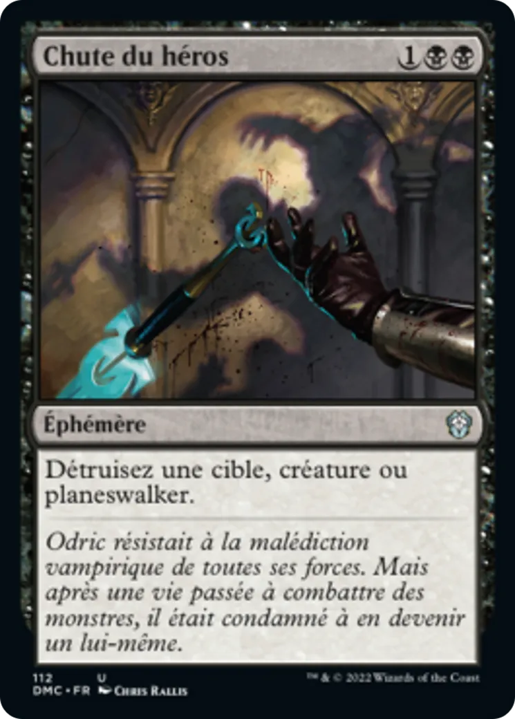 Chute du héros — Dominaria United Commander — Magic: The Gathering