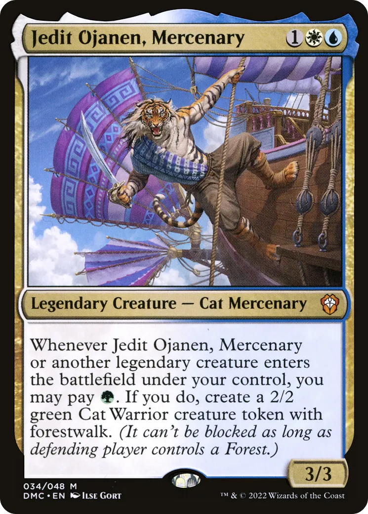 Jedit Ojanen, Mercenary — Dominaria United Commander — Magic: The Gathering