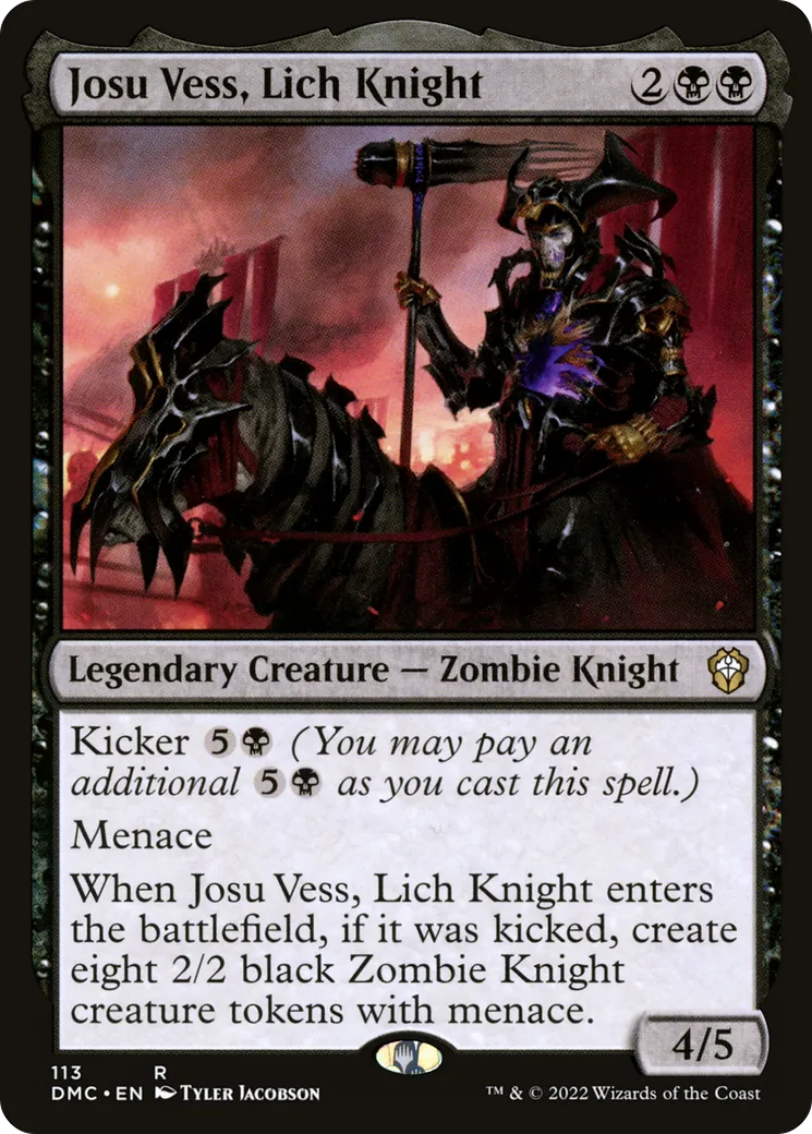 Josu Vess, Lich Knight — Dominaria United Commander — Magic: The Gathering