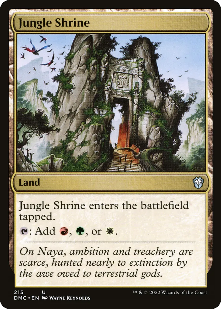 Jungle Shrine — Dominaria United Commander — Magic: The Gathering