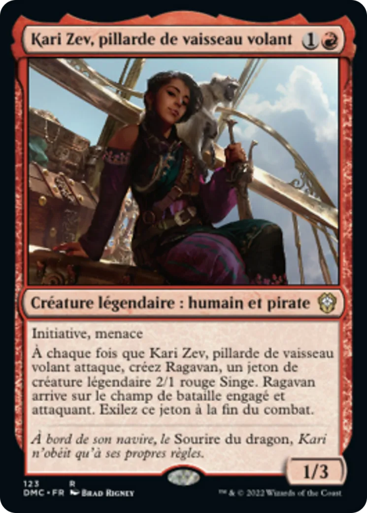Kari Zev, pillarde de vaisseau volant from Dominaria United Commander - Magic: The Gathering