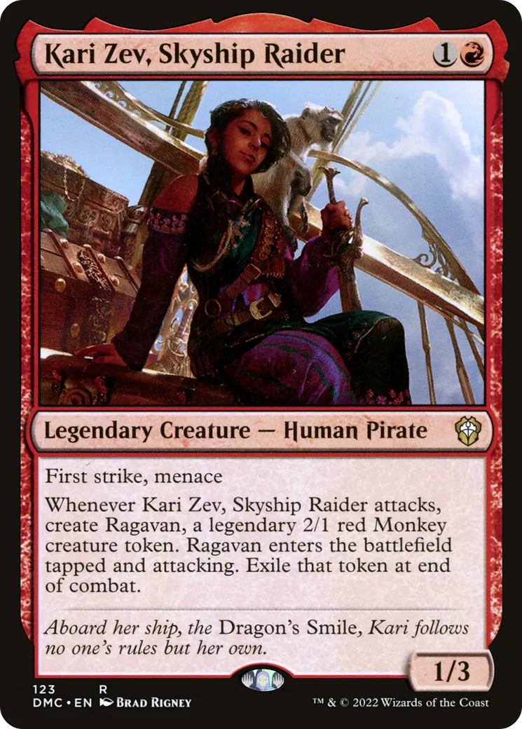 Kari Zev, Skyship Raider — Dominaria United Commander — Magic: The Gathering