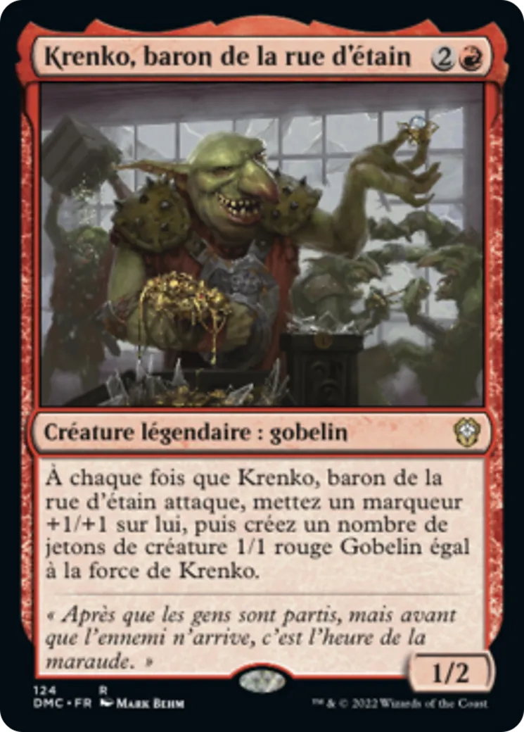 Krenko, baron de la rue d'étain — Dominaria United Commander — Magic: The Gathering