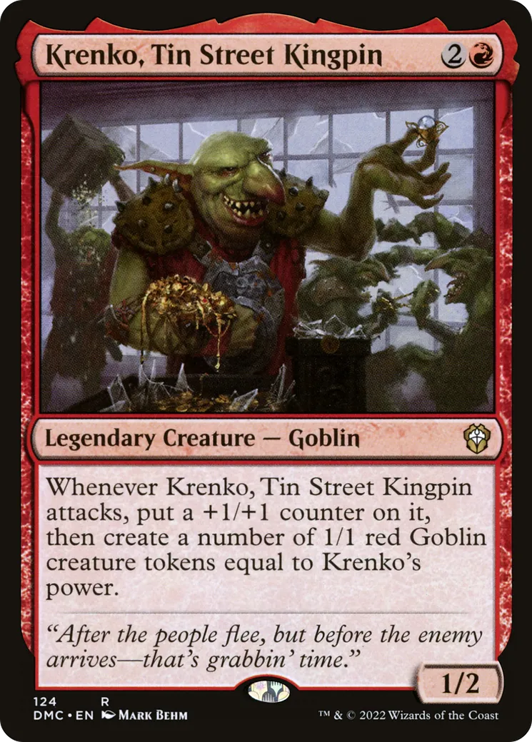 Krenko, Tin Street Kingpin from Dominaria United Commander - Magic: The Gathering