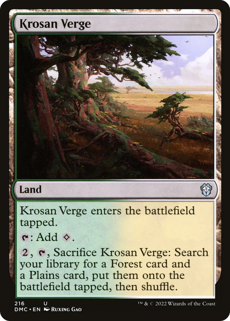Krosan Verge — Dominaria United Commander — Magic: The Gathering