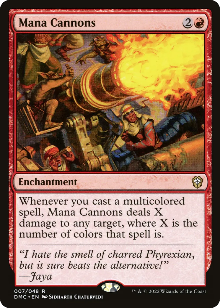 Mana Cannons from Dominaria United Commander - Magic: The Gathering