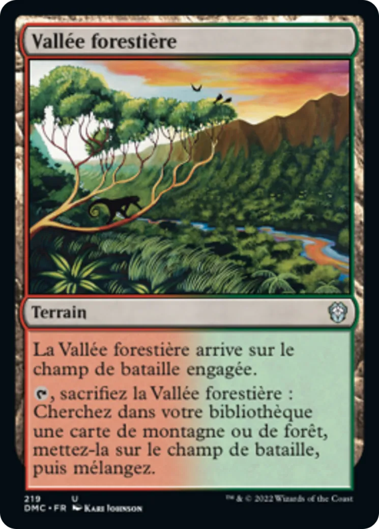 Vallée forestière — Dominaria United Commander — Magic: The Gathering