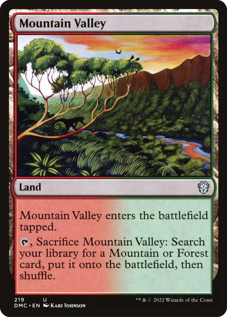 Mountain Valley — Dominaria United Commander — Magic: The Gathering